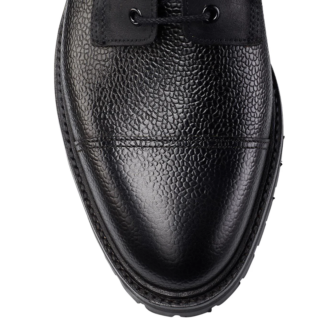 Aldershot Black Scotch Grain & Black Rough-Out Suede - Image 4