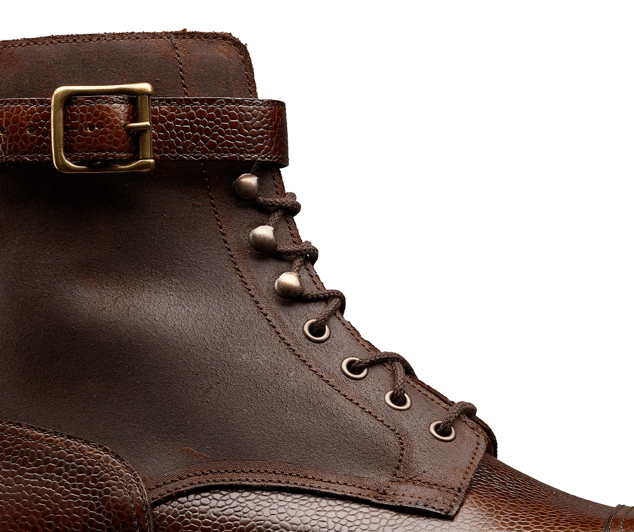 Aldershot Dark Brown Scotch Grain & Dark Brown Rough-Out Suede - Image 7