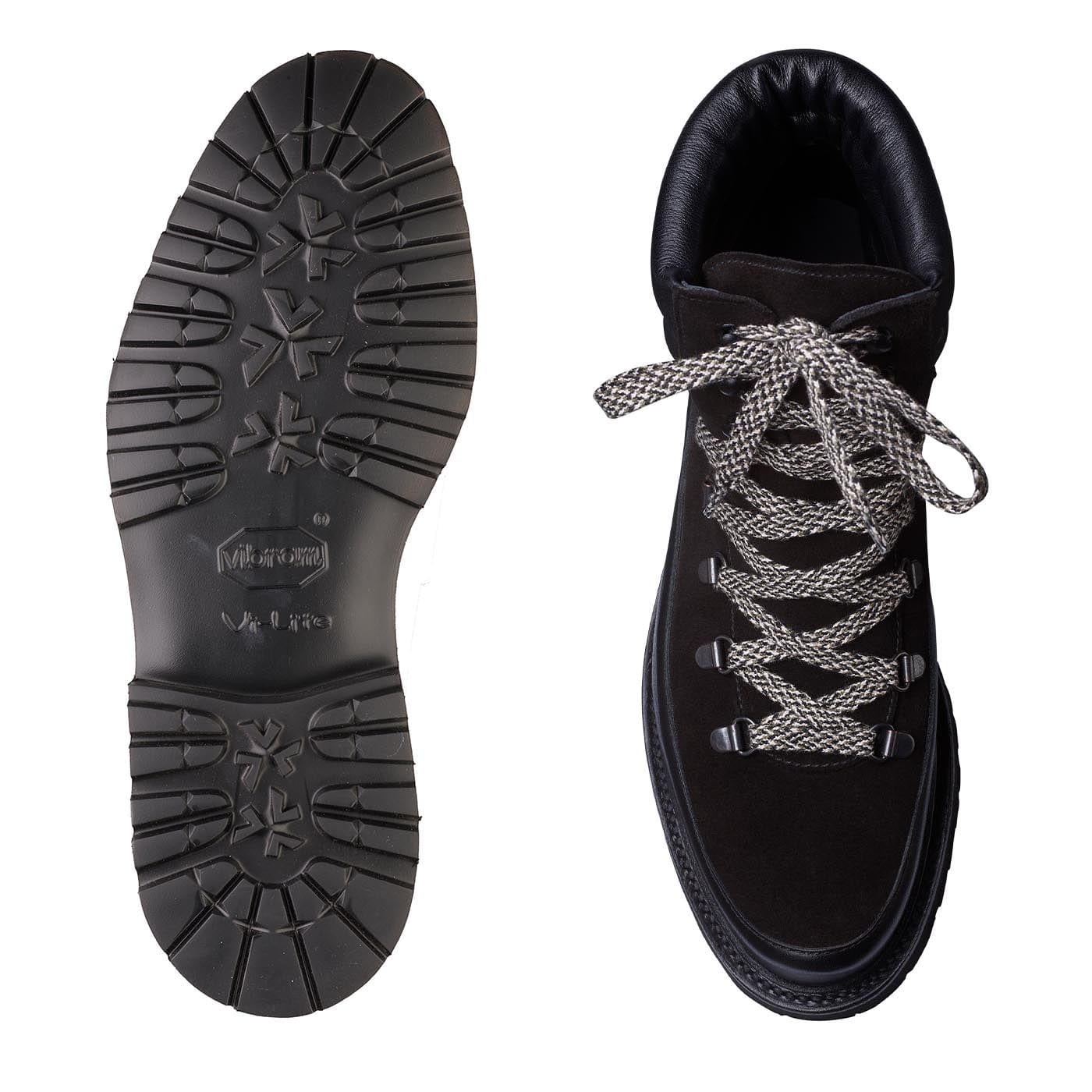 Annie Black Wax Calf & Black Suede - Image 2