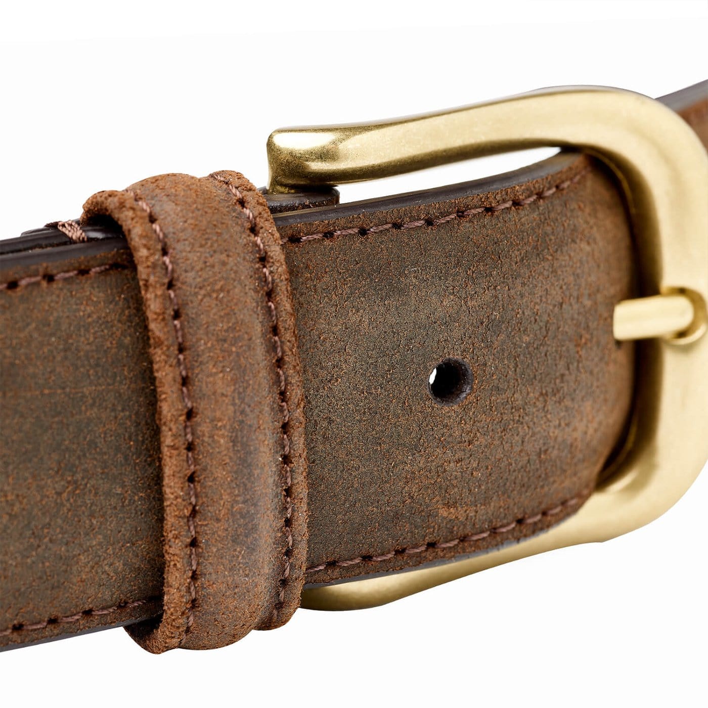 Belt Dark Brown Rough-Out Suede - Image 2