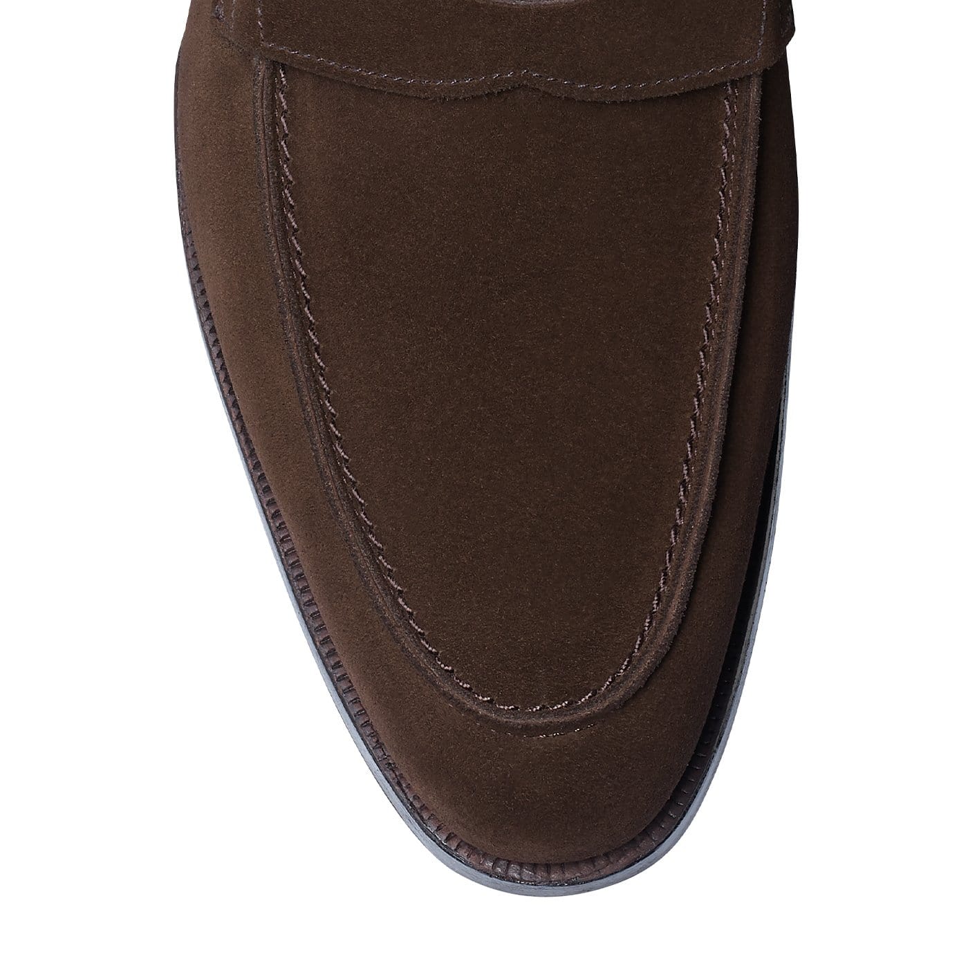 Cadogan Dark Brown Calf Suede - Image 4