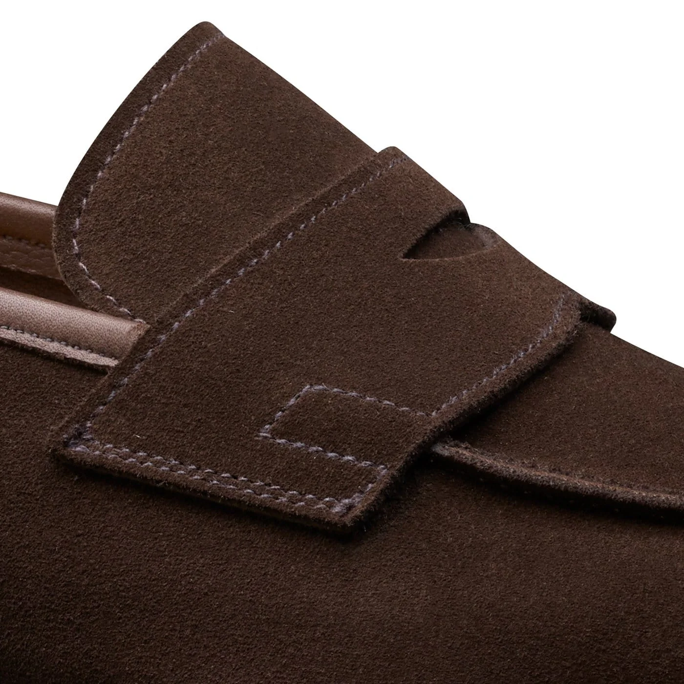 Cadogan Dark Brown Calf Suede - Image 5