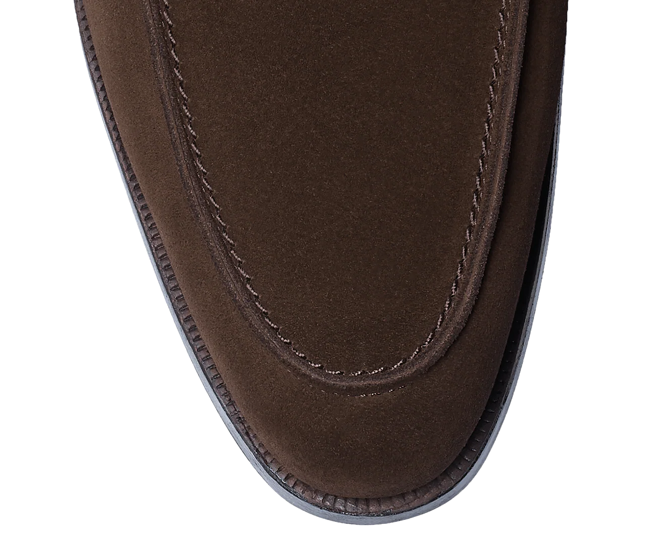 Cadogan Dark Brown Calf Suede - Image 6