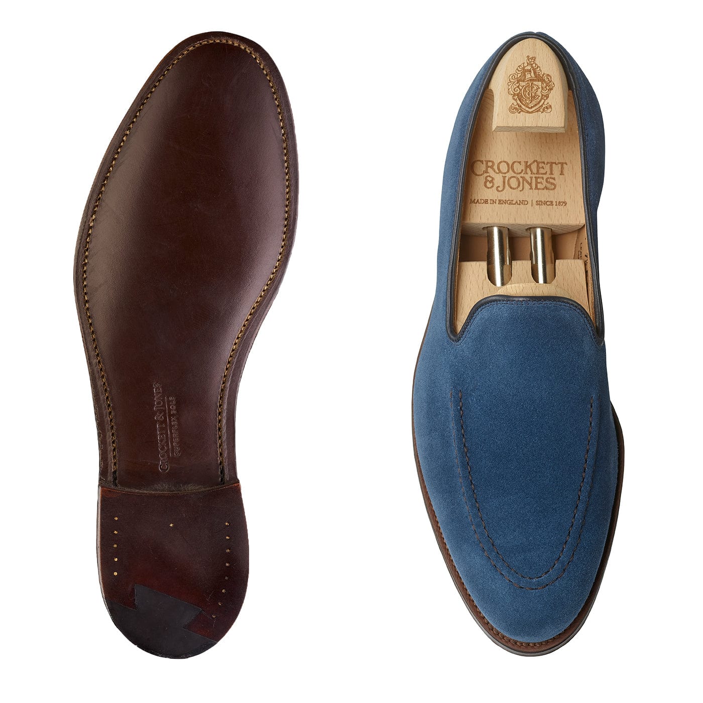 Camden Mid Blue Suede - Image 2
