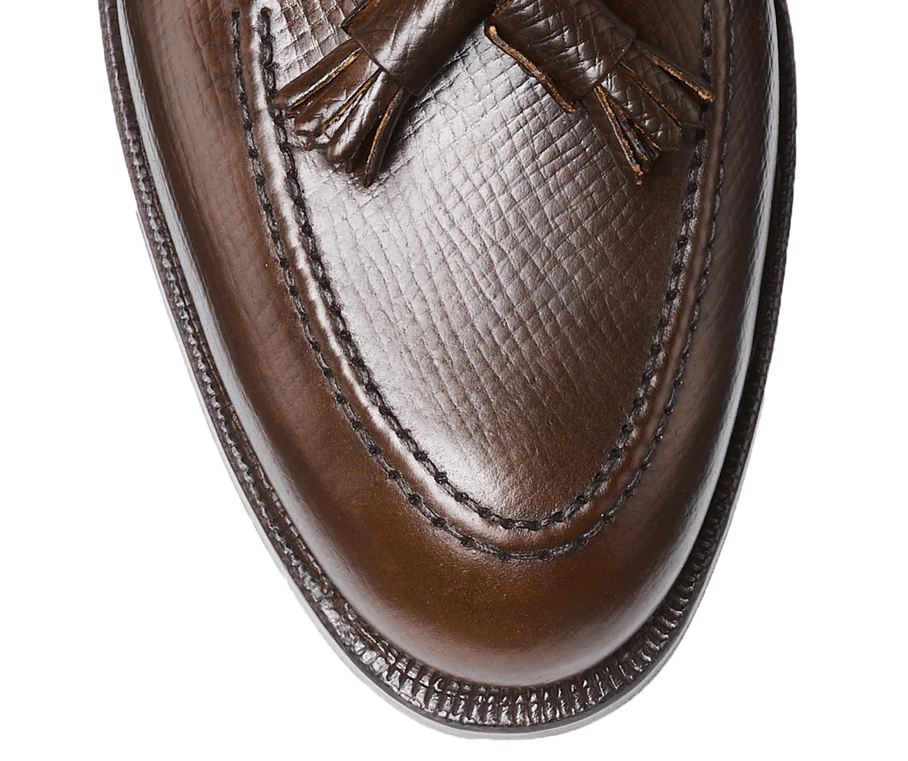 Cavendish 3 Dark Brown Hatch Grain Cordovan - Image 6