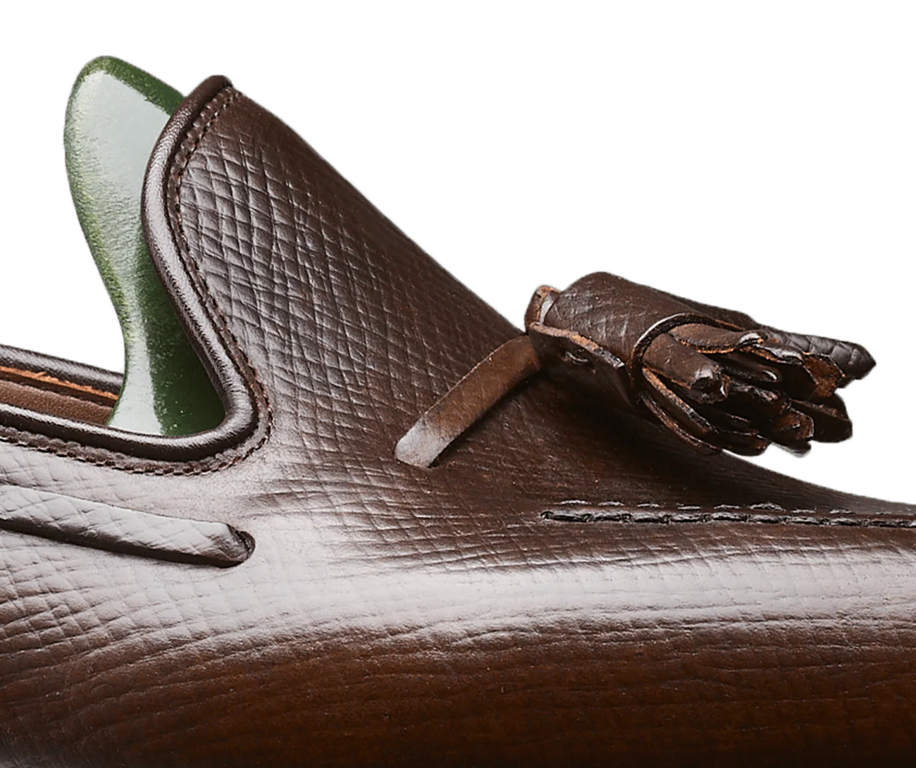 Cavendish 3 Dark Brown Hatch Grain Cordovan - Image 7