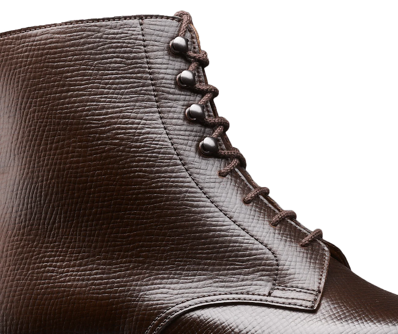 Coniston 2 Dark Brown Hatch Grain Cordovan - Image 7