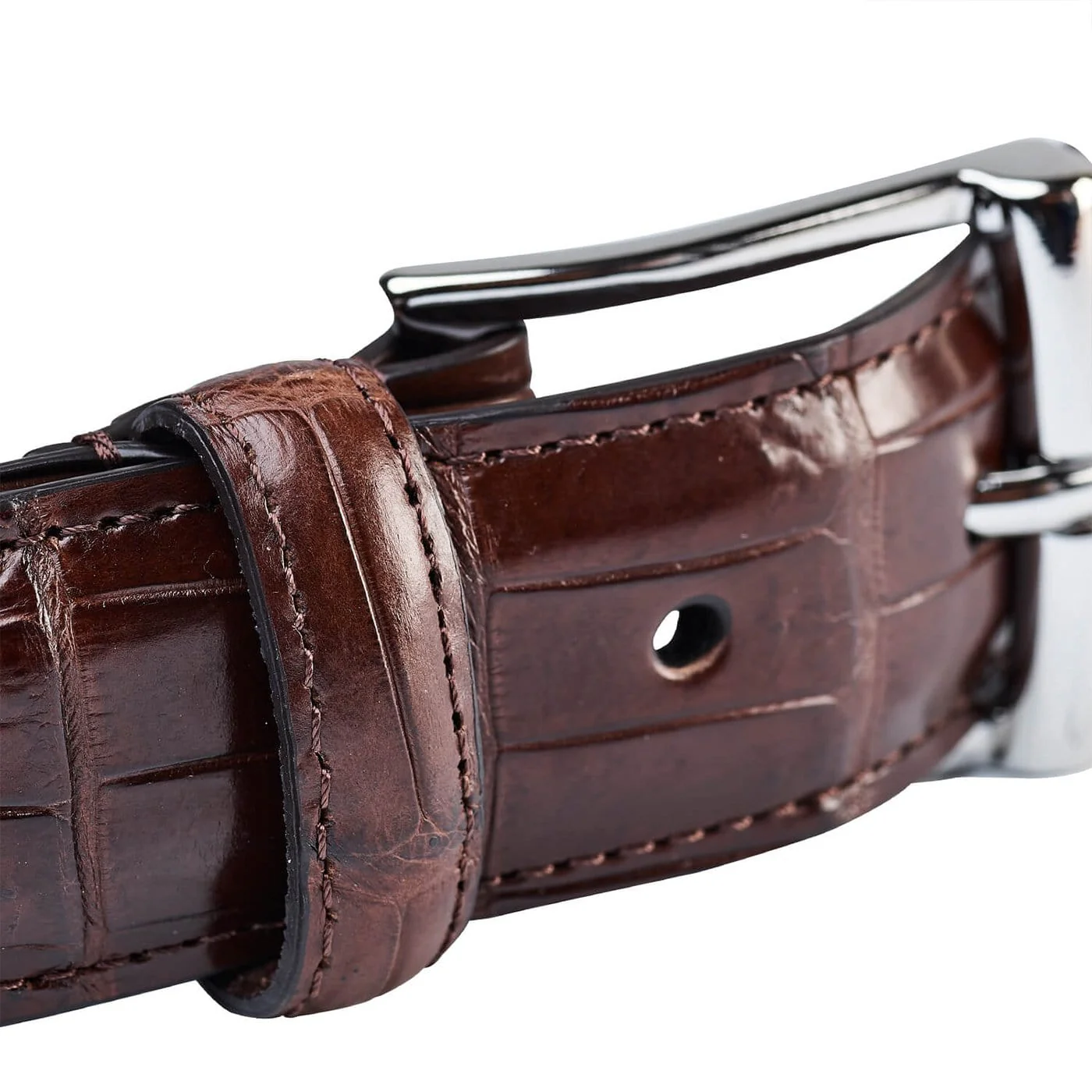 Belt Dark Brown Crocodile - Image 2