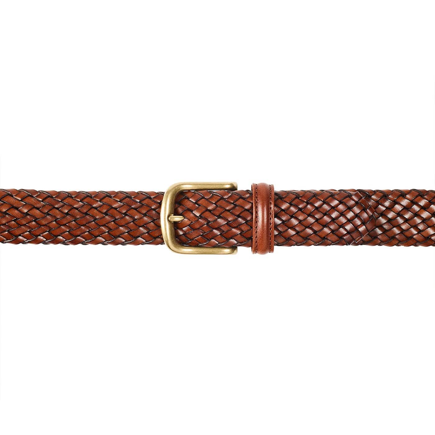 Belt Dark Brown Woven Calf - Image 3