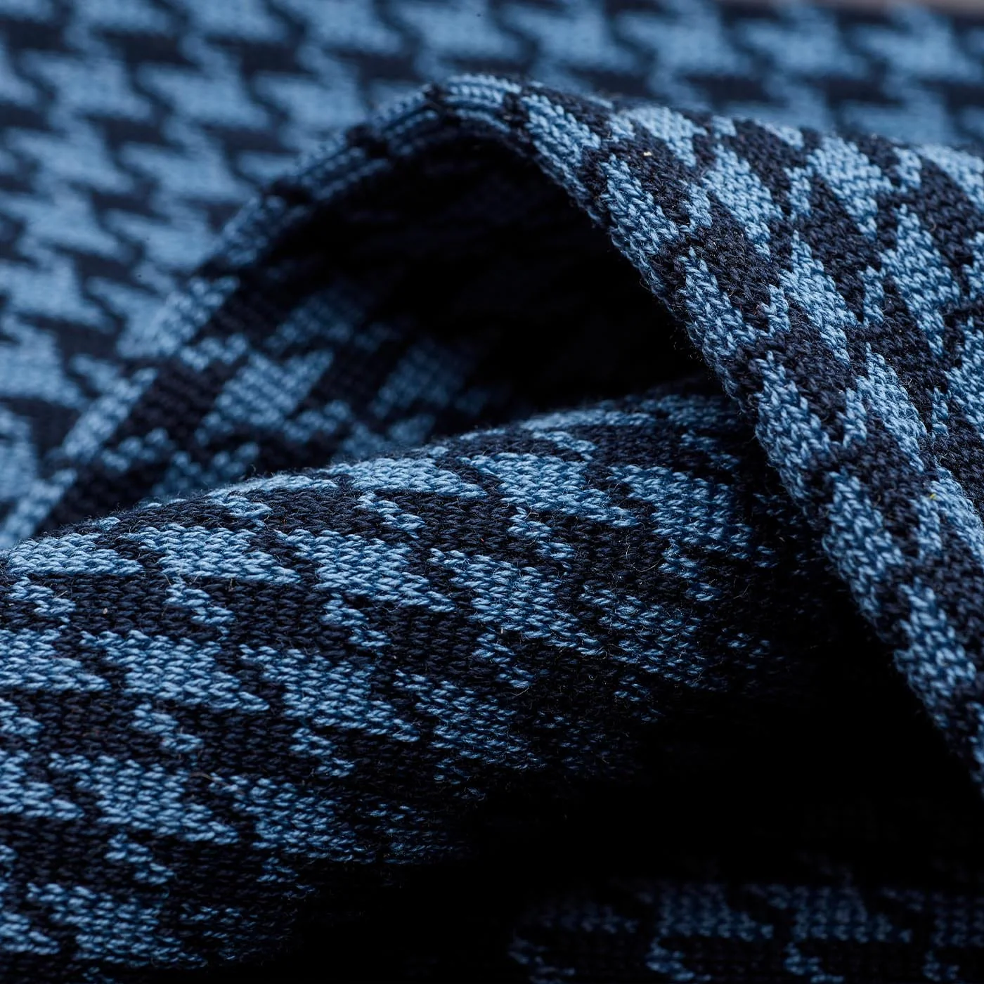 Houndstooth Socks - Blue - Image 3