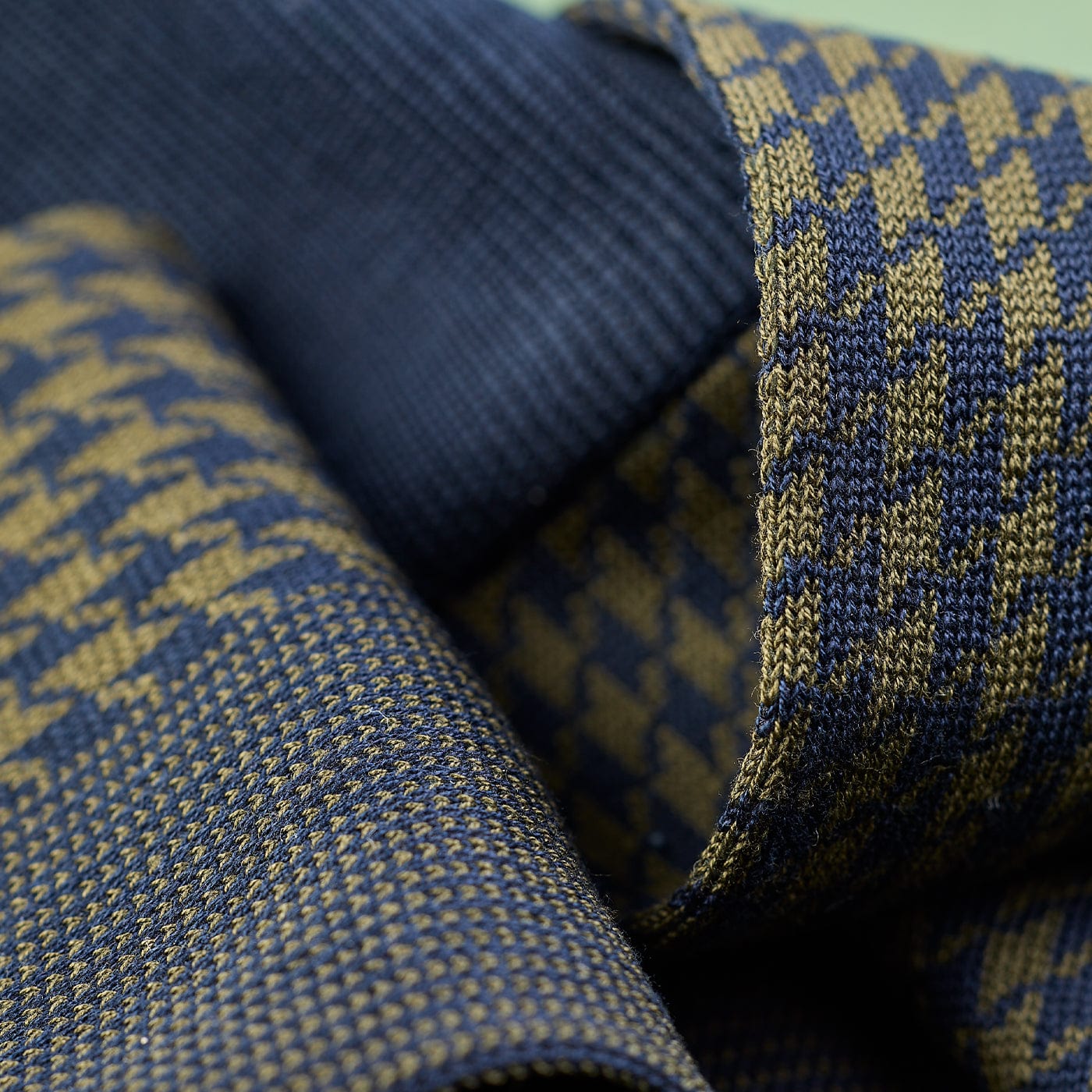 Houndstooth Socks - Olive - Image 3