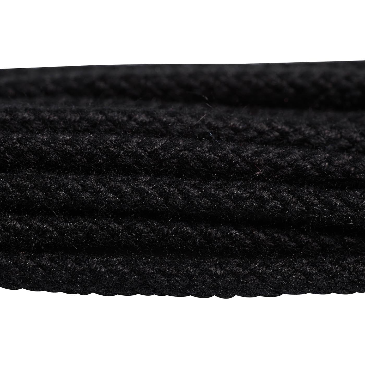Black Braided Laces - 110cm - Image 2