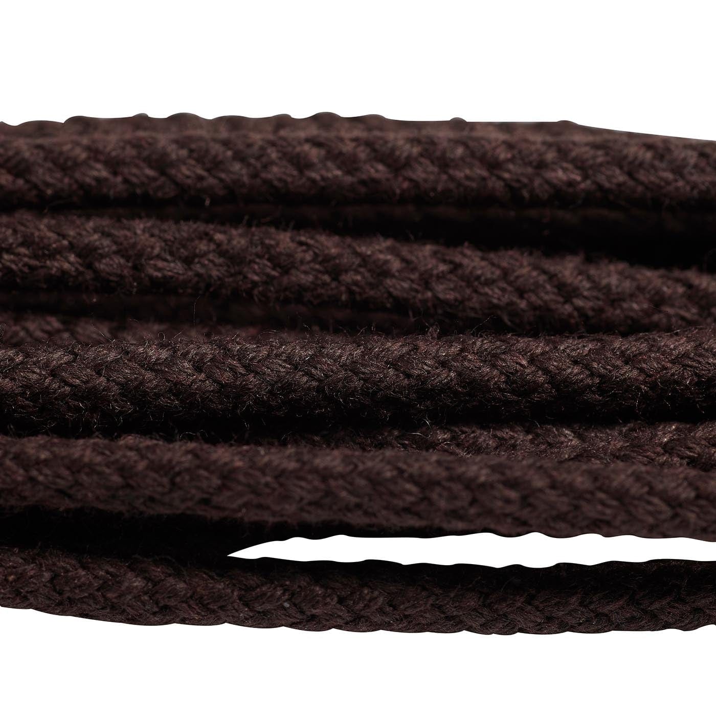 Dark Brown Braided Laces - 110cm - Image 2