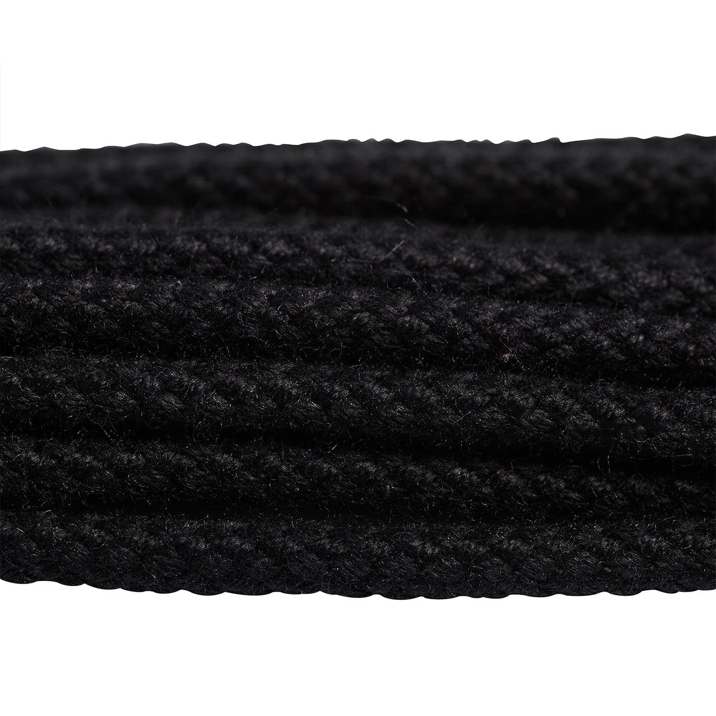 Black Braided Laces - 130cm - Image 2