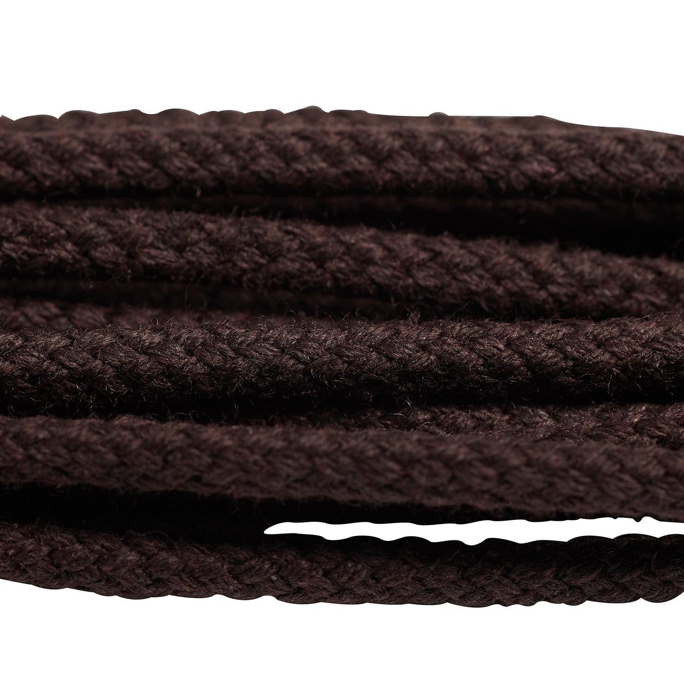 Dark Brown Braided Laces - 130cm - Image 2