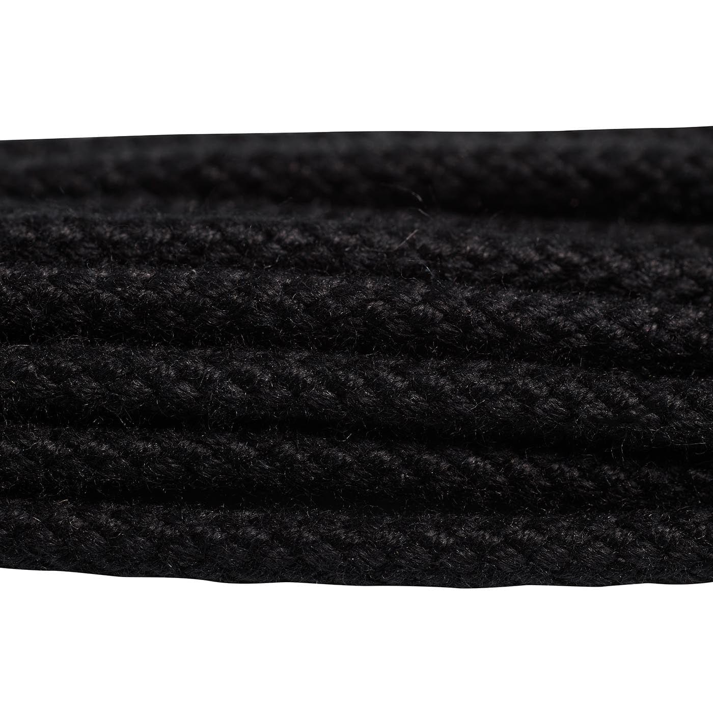 Black Braided Laces - 65cm - Image 2