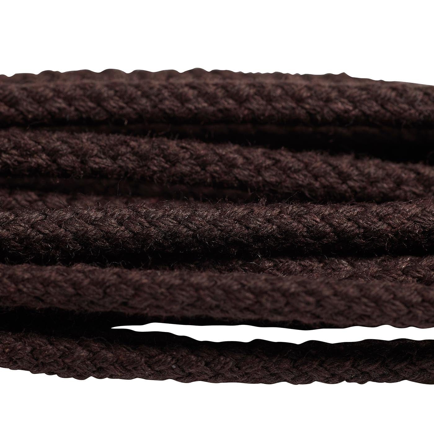 Dark Brown Braided Laces - 70cm - Image 2