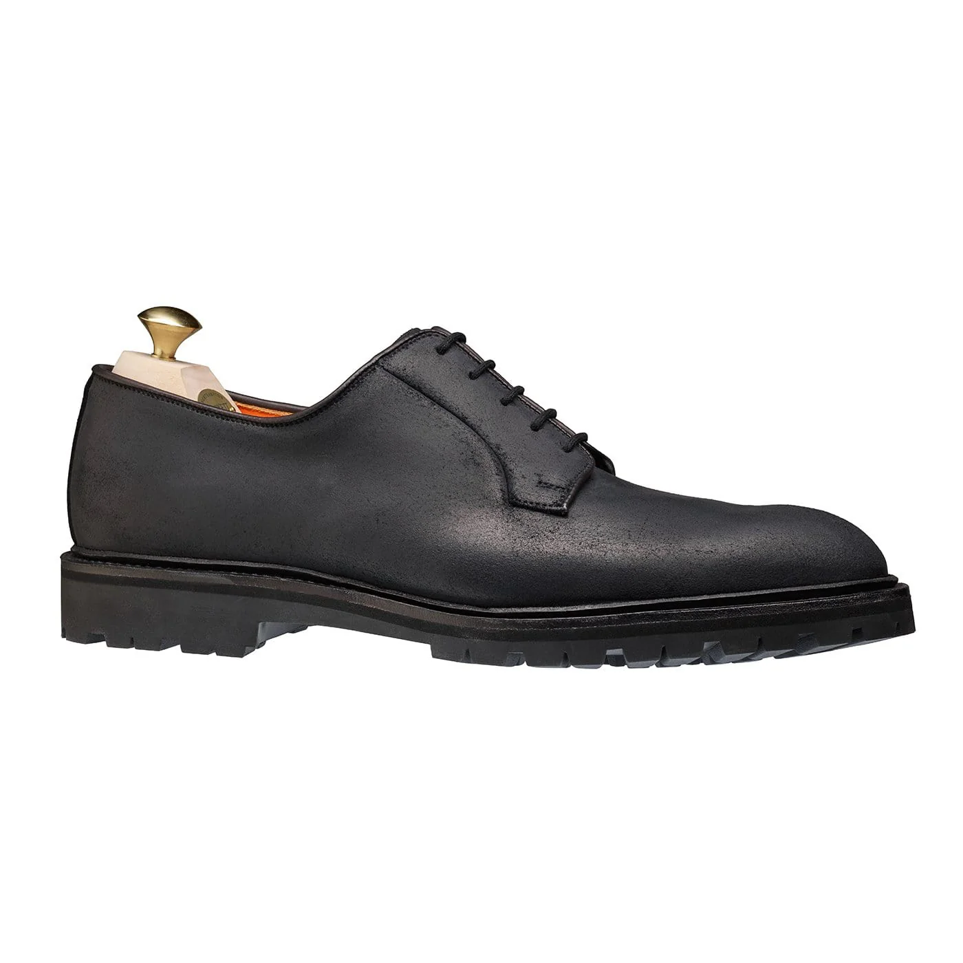 Lanark 3 Black Rough-Out Suede - Image 3