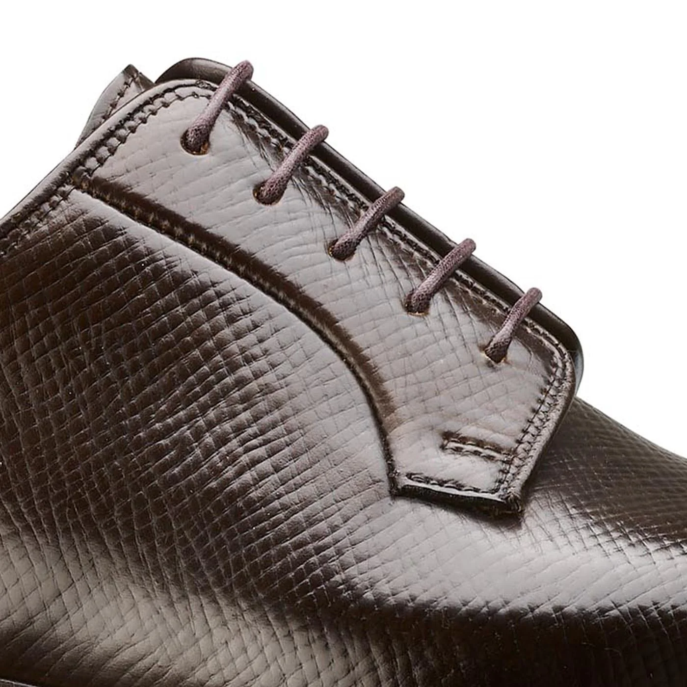 Lanark 5 Dark Brown Hatch Grain Cordovan - Image 5