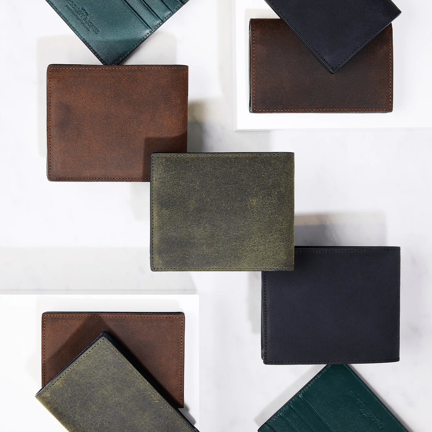 Billfold Wallet Black Rough-Out Suede - Image 5