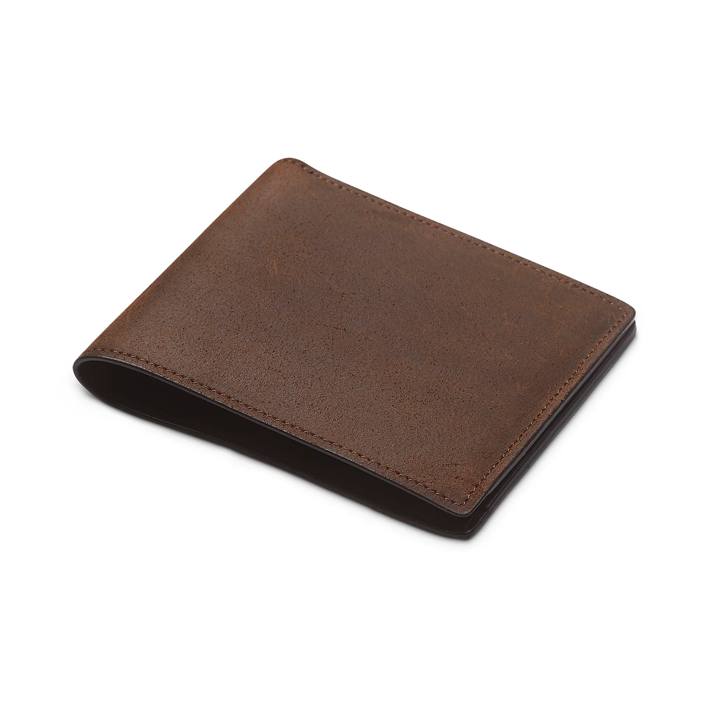 Billfold Wallet Dark Brown Rough-Out Suede - Image 2