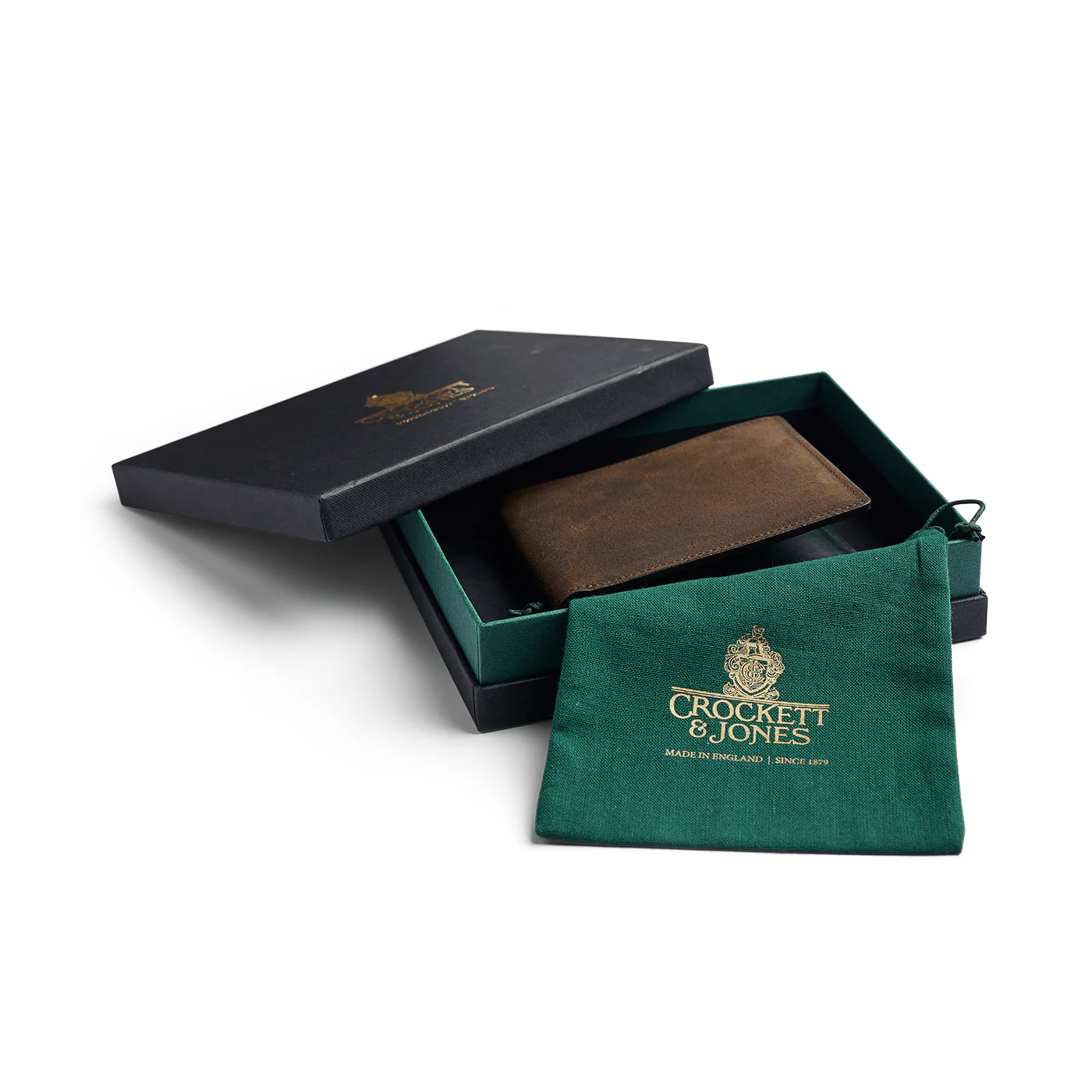 Billfold Wallet Dark Brown Rough-Out Suede - Image 4