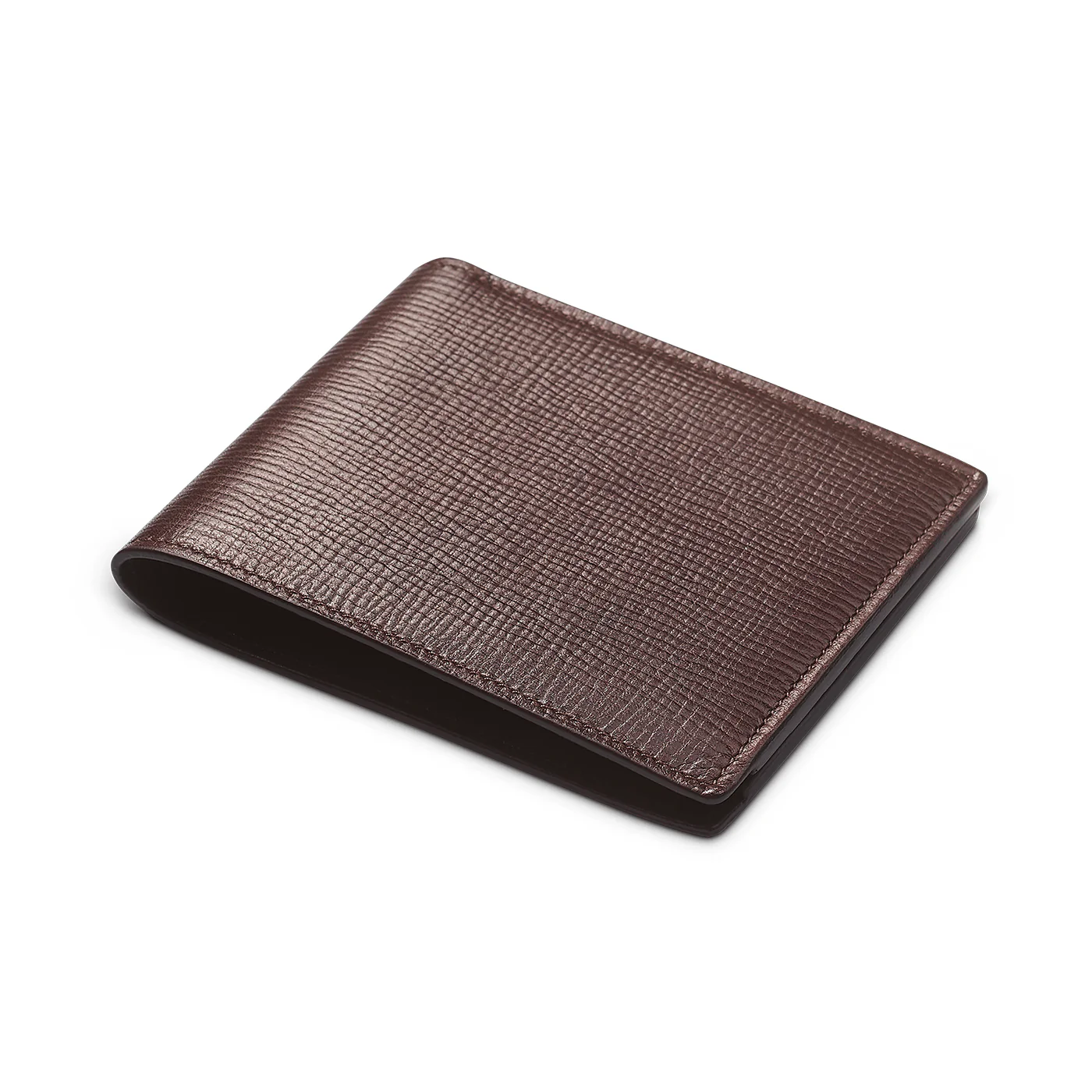 Billfold Wallet Dark Brown Willow Grain - Image 2