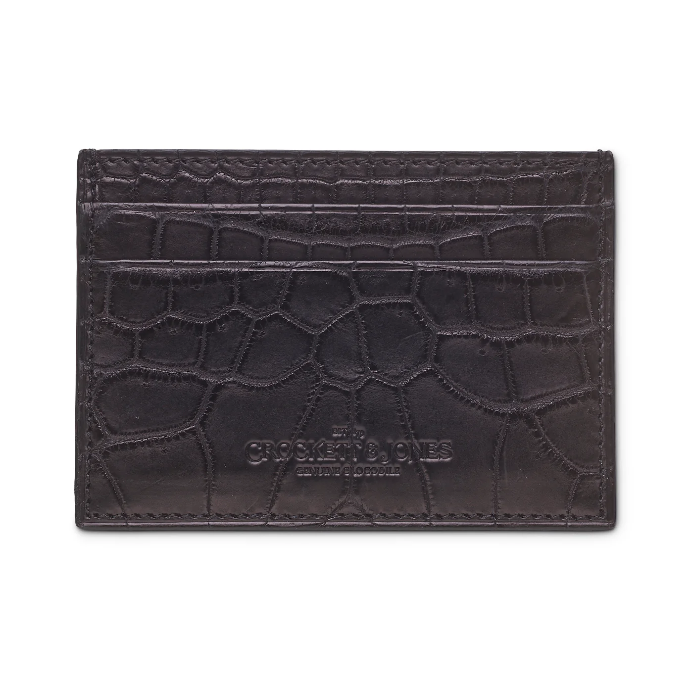Card Holder Black Crocodile - Image 3