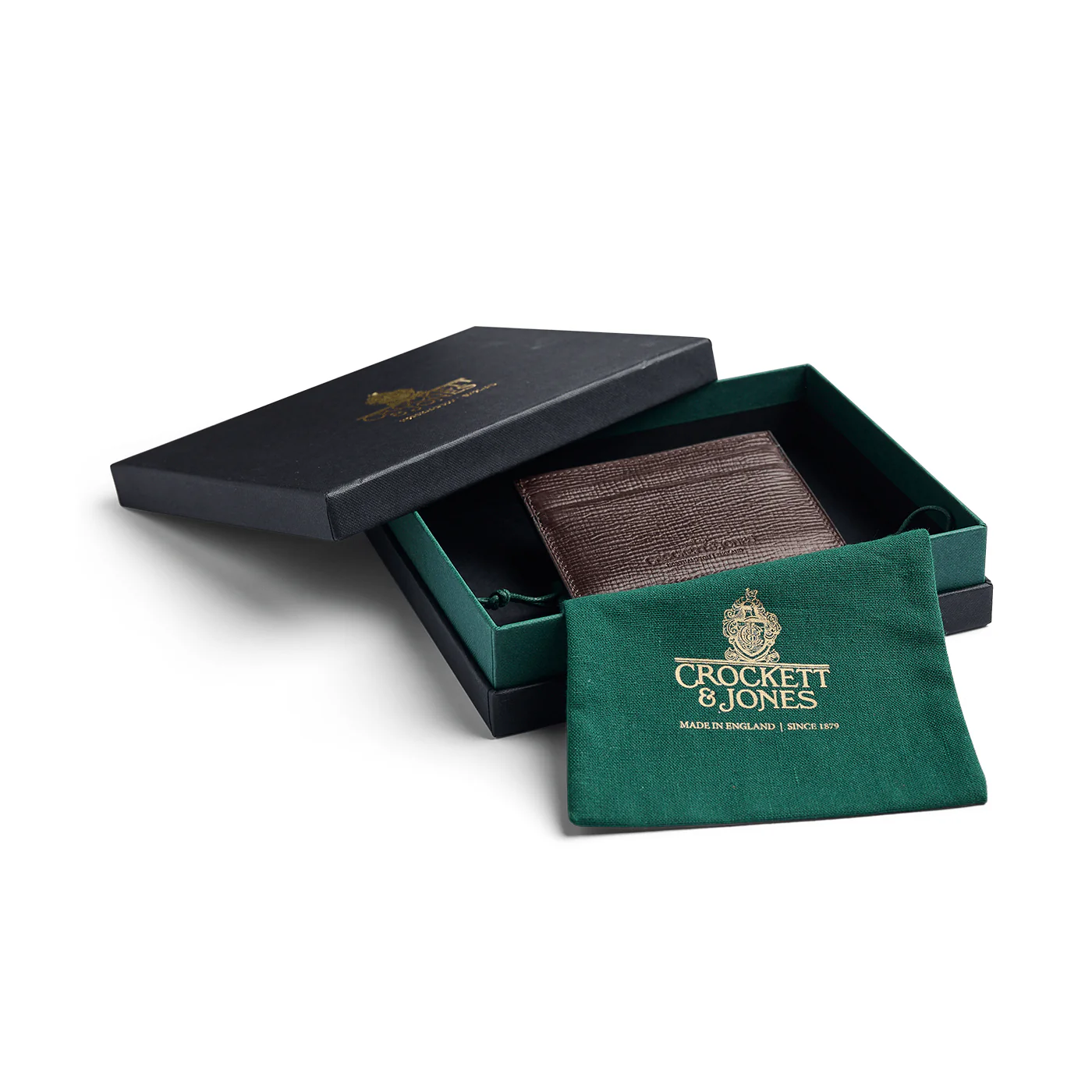 Card Holder Dark Brown Willow Grain - Image 4
