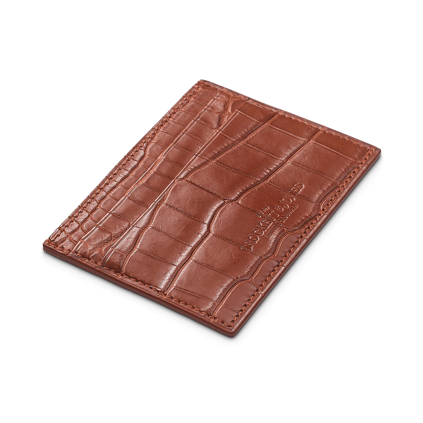Card Holder Tan Crocodile - Image 2