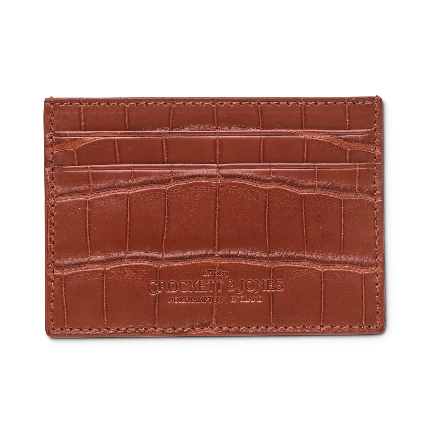 Card Holder Tan Crocodile - Image 3