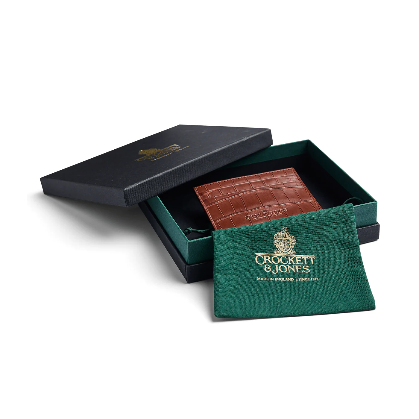 Card Holder Tan Crocodile - Image 4