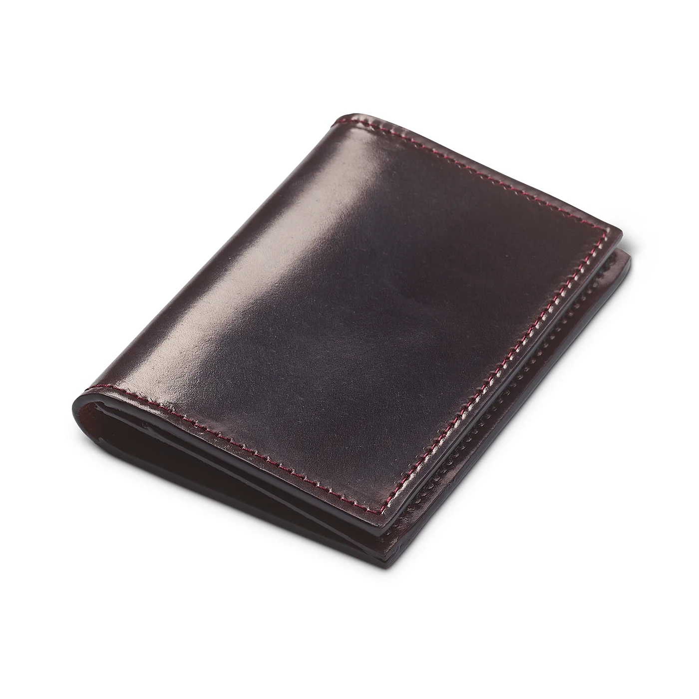 Folded Card Case Burgundy Cordovan - Image 2