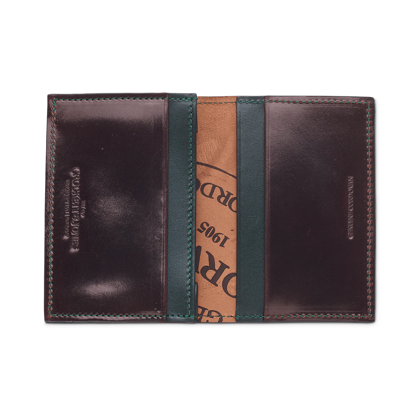 Folded Card Case Burgundy Cordovan - Image 3