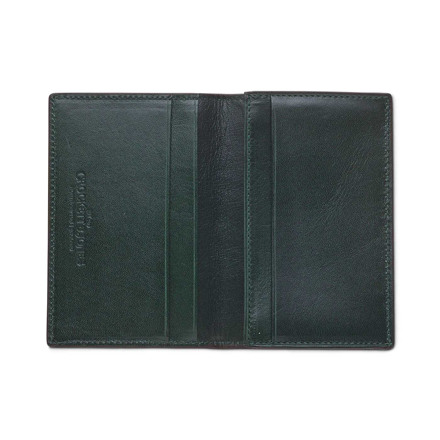 Folded Card Case Dark Brown Rough-Out Suede - Image 3