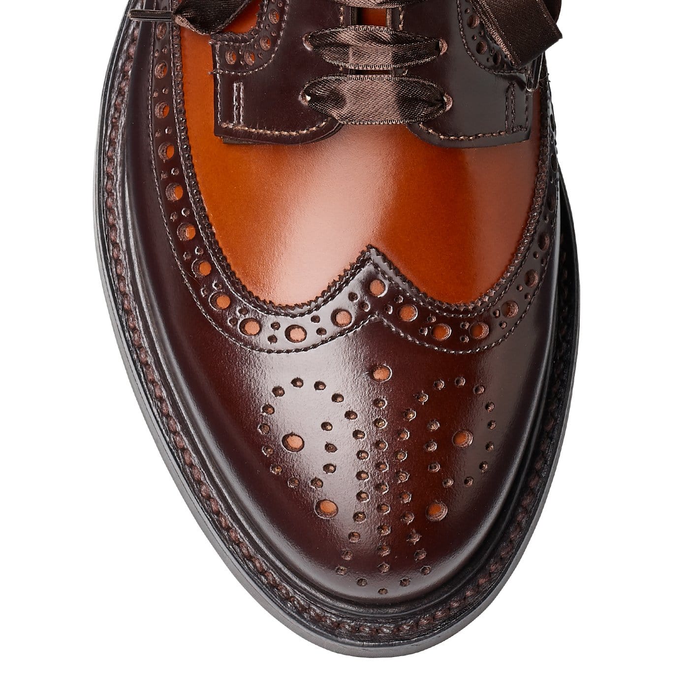 Luna Dark Brown & Tan Cavalry Calf - Image 4