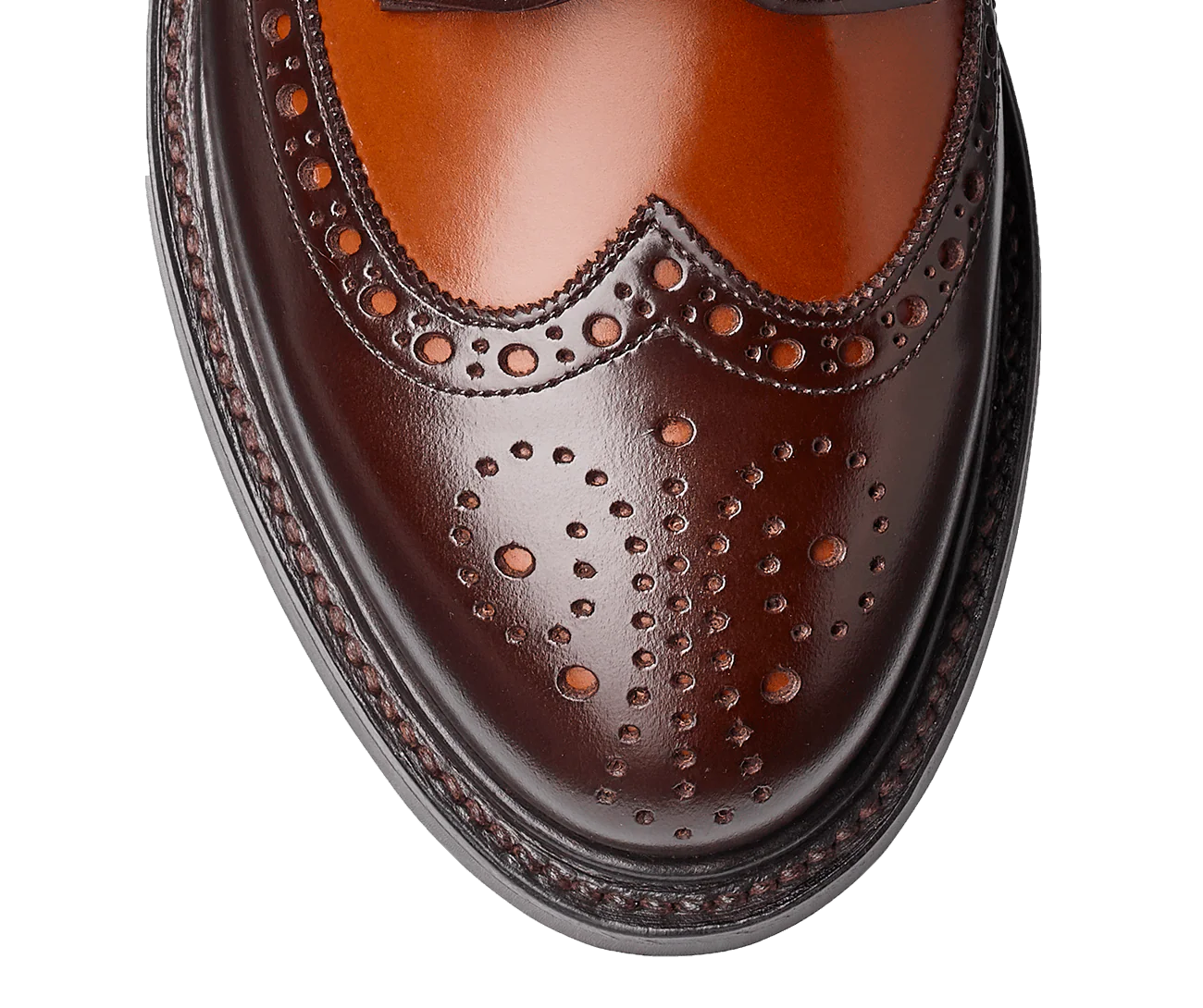 Luna Dark Brown & Tan Cavalry Calf - Image 6