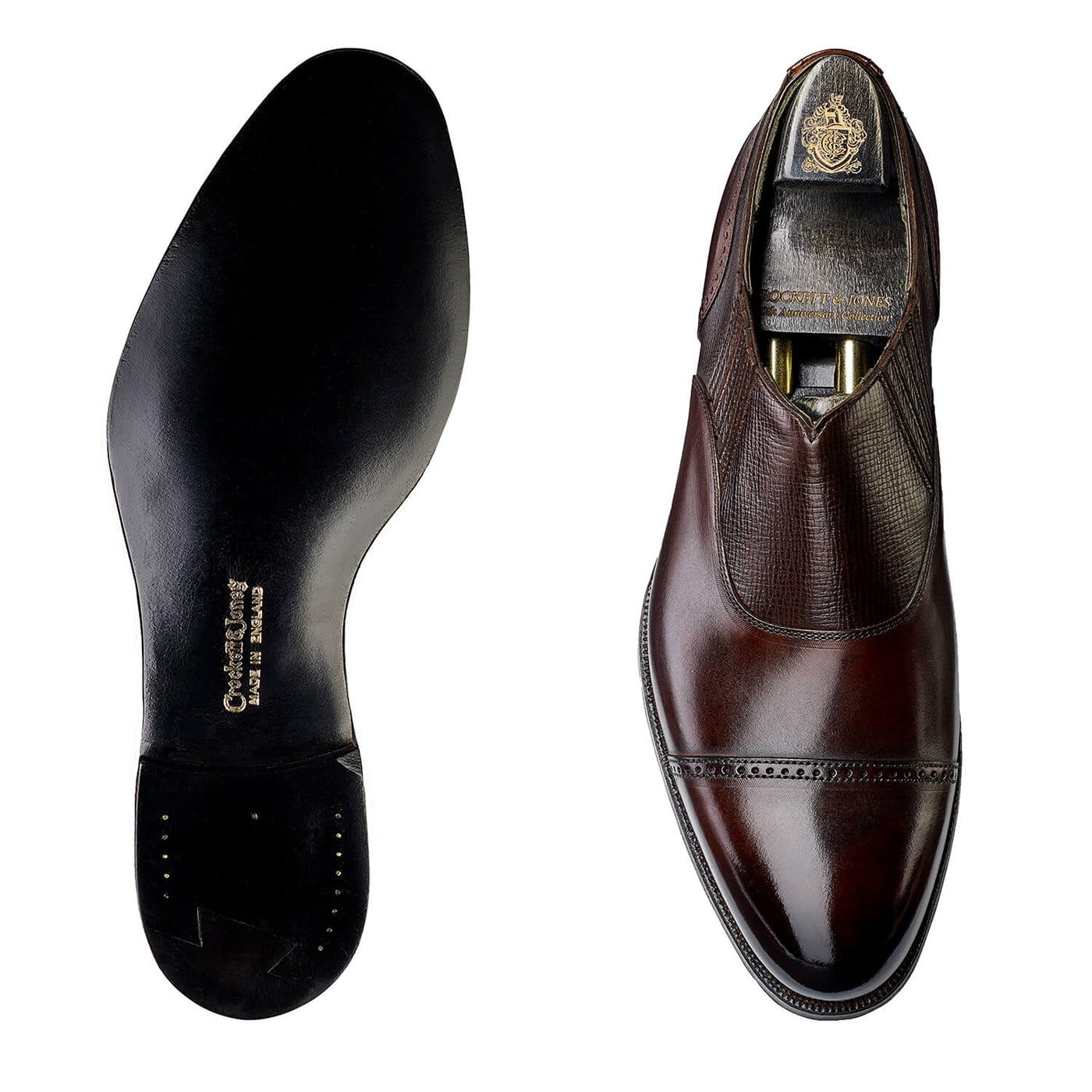 Magee Dark Brown Antique Calf & Dark Brown Willow Grain - Image 2