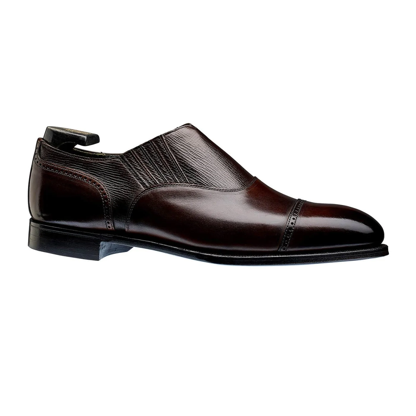 Magee Dark Brown Antique Calf & Dark Brown Willow Grain - Image 3