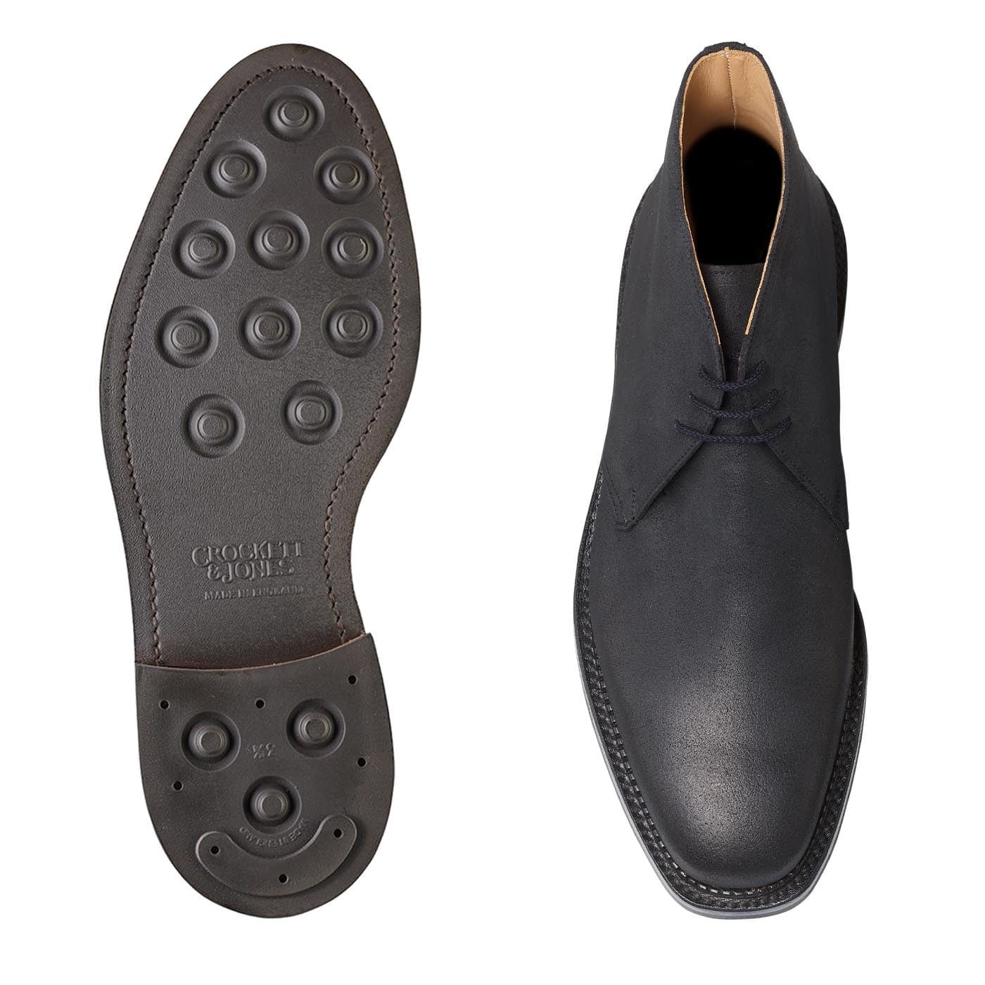 Molton Black Rough-Out Suede - Image 2