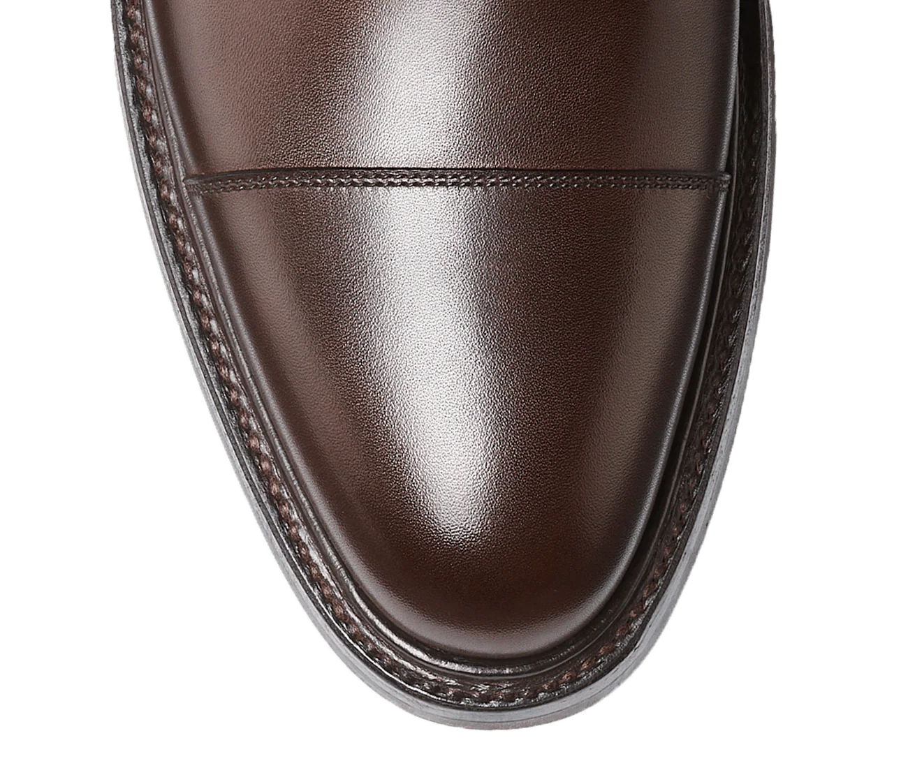 Perth Coffee Antique Calf & Dark Brown Willow Grain - Image 6