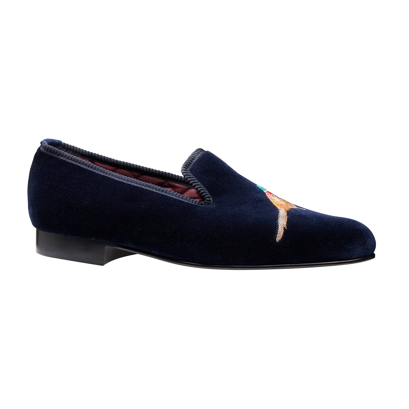 Pheasant Navy Velvet - Image 3