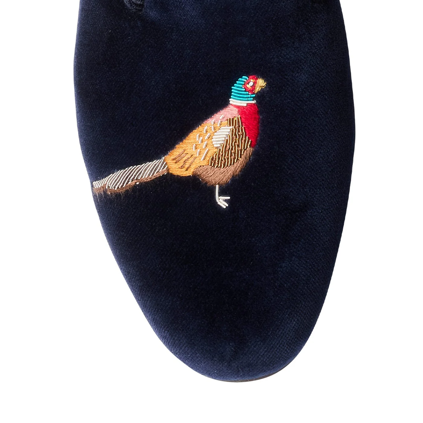 Pheasant Navy Velvet - Image 4