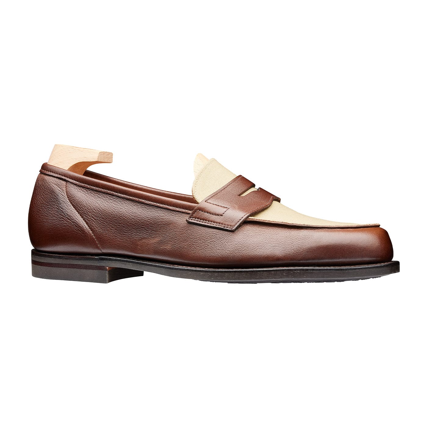 Richmond 2 Walnut Milled Calf & Stone Canvas - Image 3