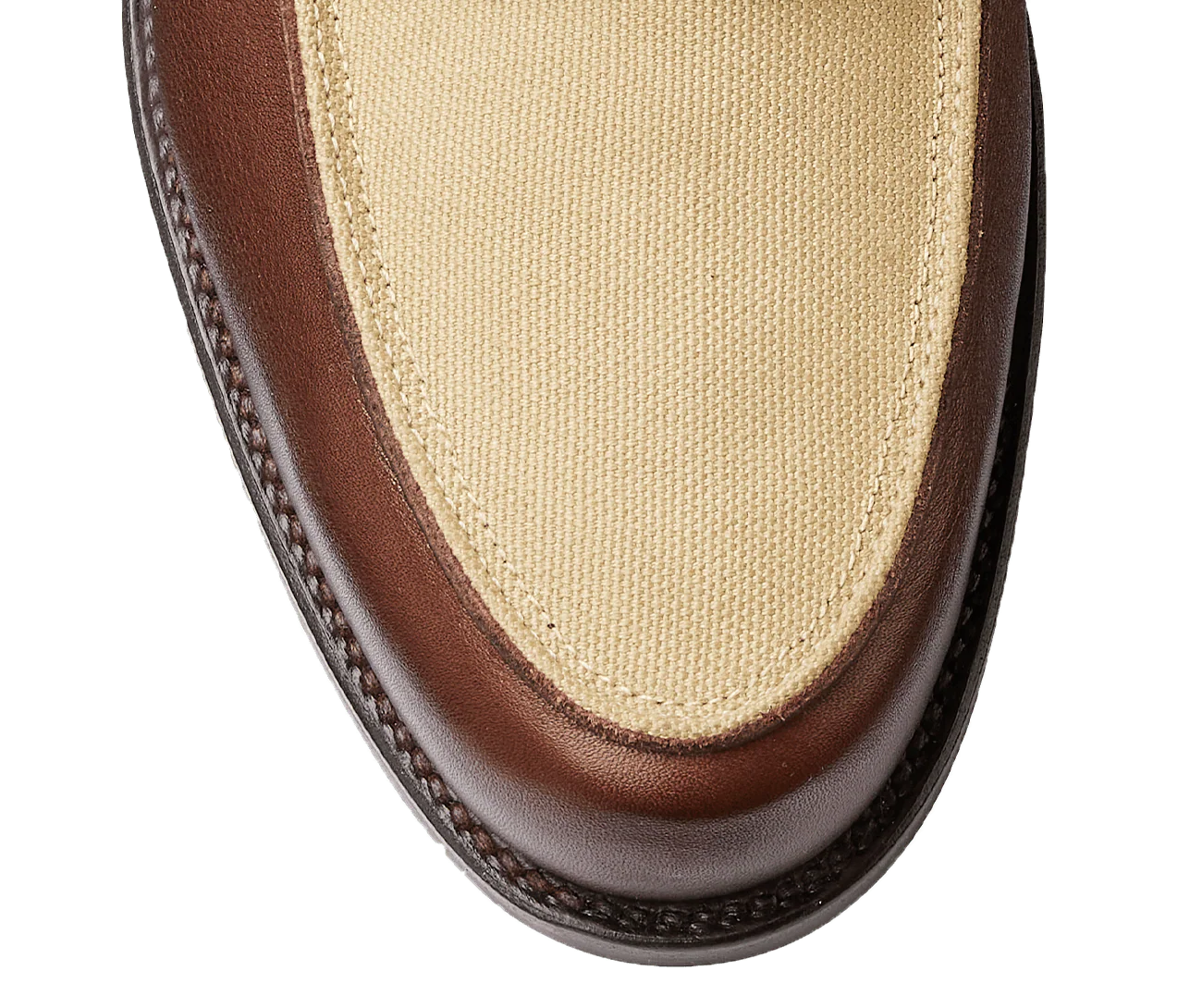 Richmond 2 Walnut Milled Calf & Stone Canvas - Image 6