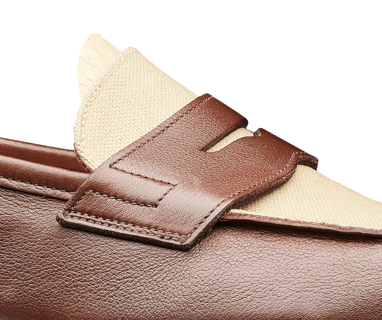 Richmond 2 Walnut Milled Calf & Stone Canvas - Image 7