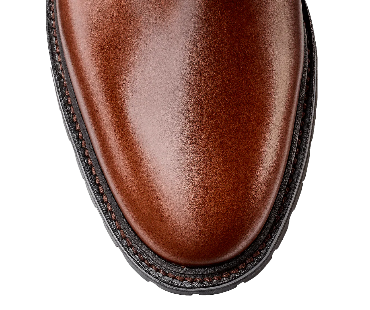 Ross Chocolate Hurricane Hide & Earth Green Suede Collar - Image 6