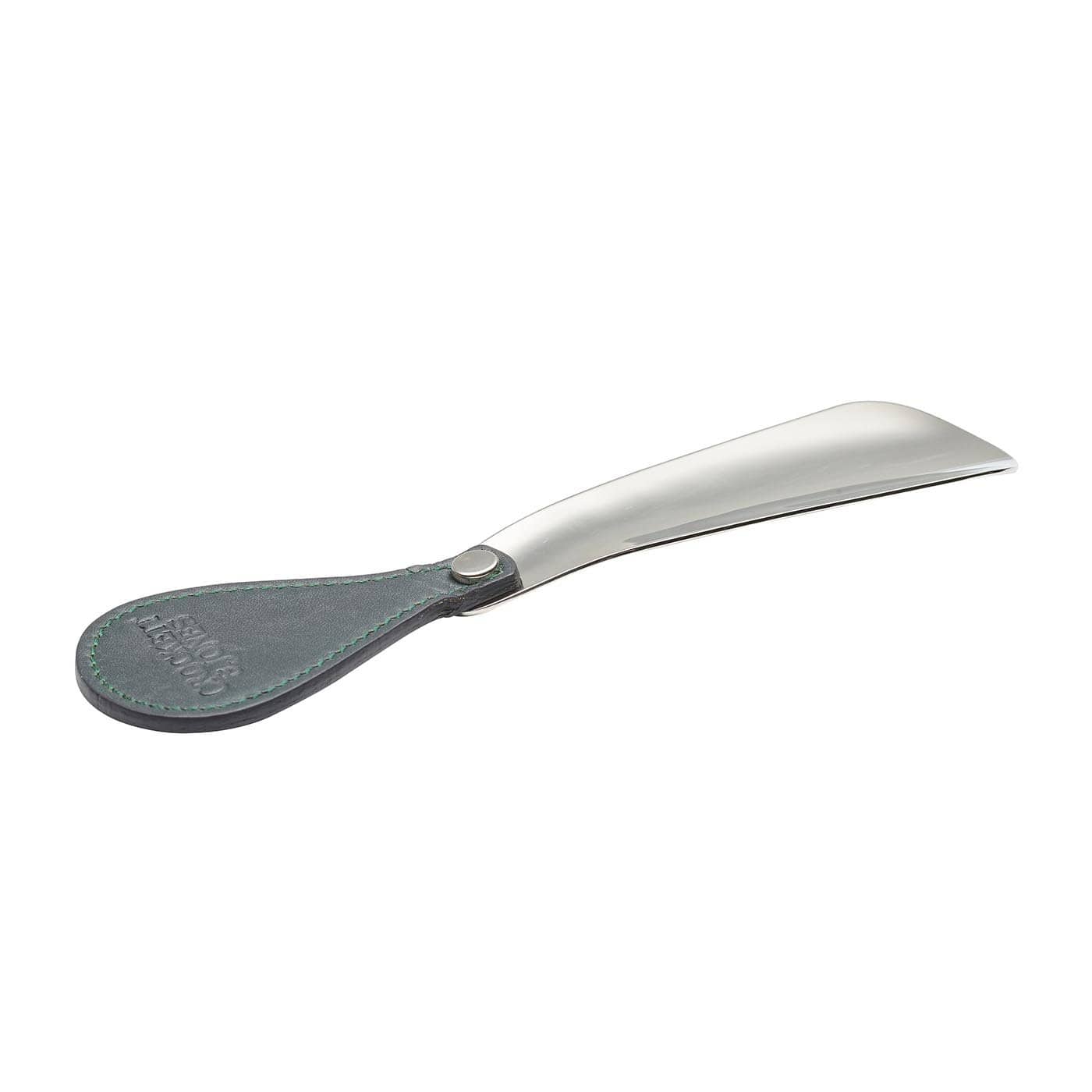 Shoe Horn Green Leather - Image 3