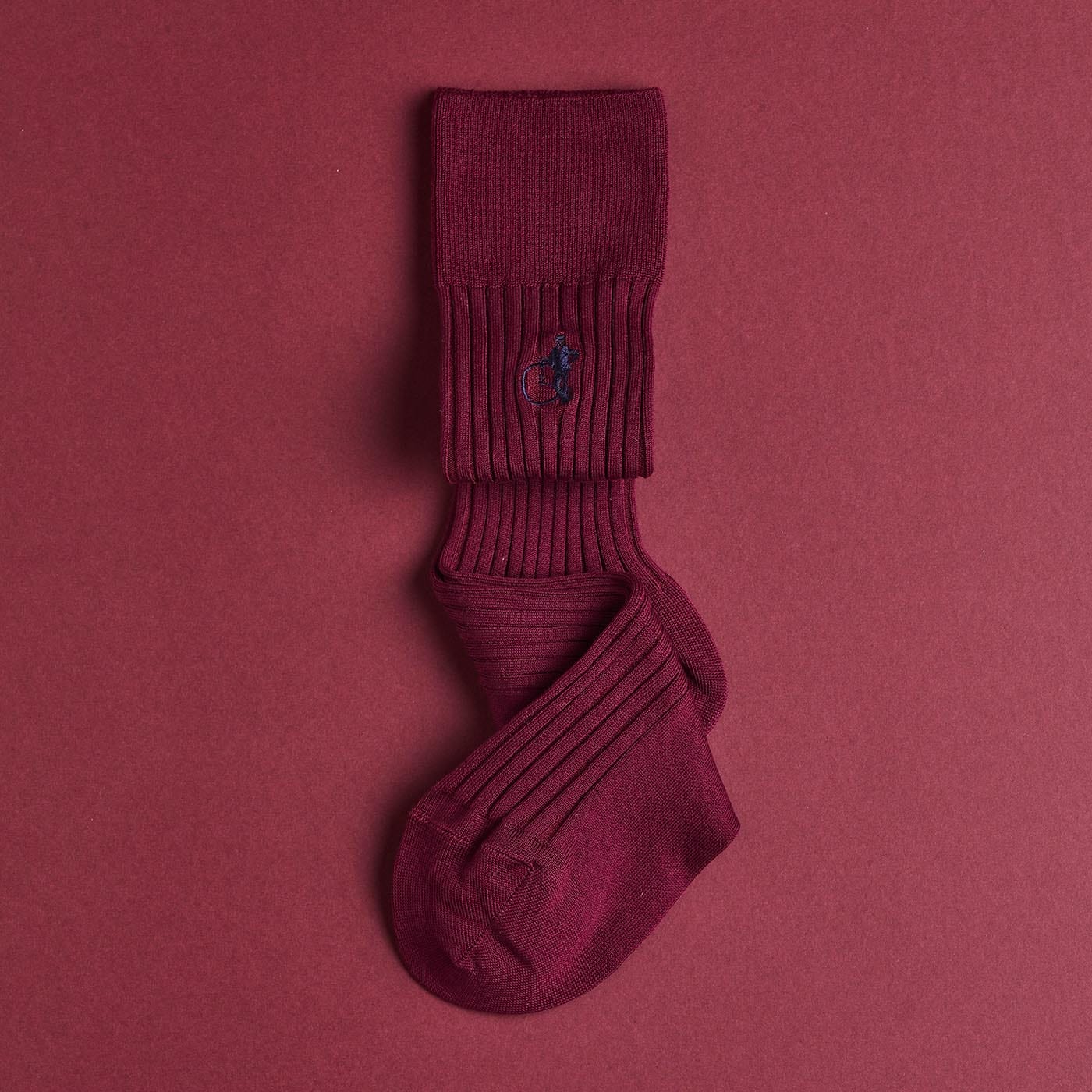 Simply Sartorial Socks - Rich Burgundy - Image 2