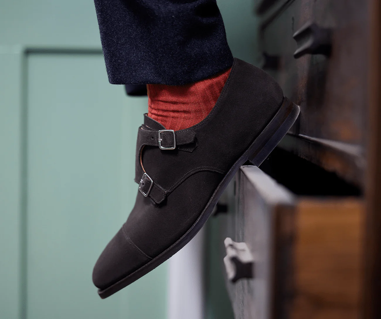 Simply Sartorial Socks - Rust - Image 4